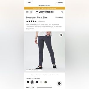 Western rise diversion pant (size 30)